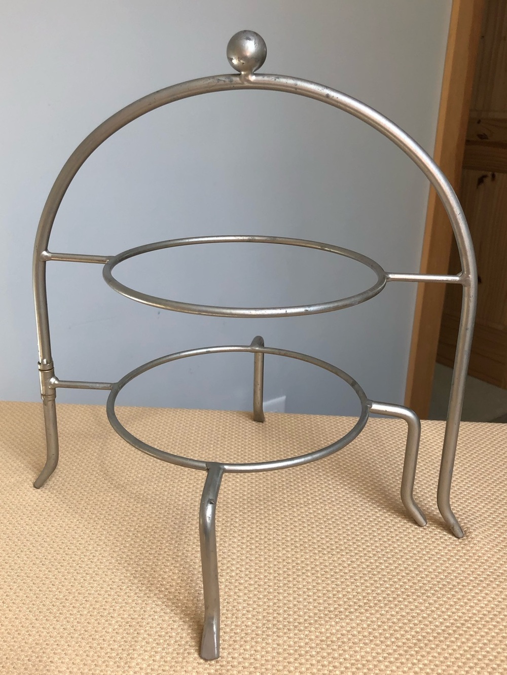 Two Tier Double Expandable Pie Plate Stand Rack - Picture 8 of 8